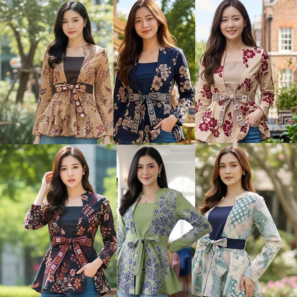 Atasan Blouse Batik Kantor Morgan 220