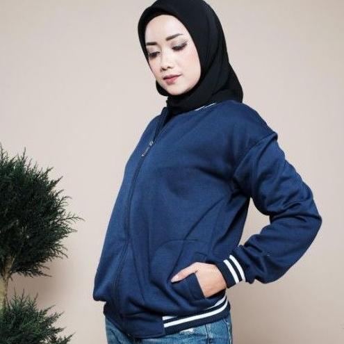 bestpromo jaket baseball polos reslting bomber polos pria wanita