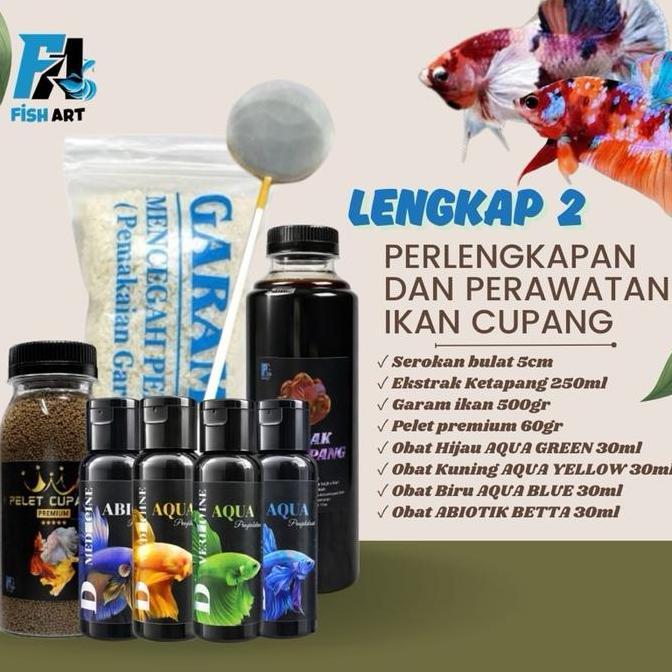 PAKET LENGKAP PERAWATAN DAN PENGOBATAN IKAN CUPANG | PAKET PERAWATAN IKAN CUPANG