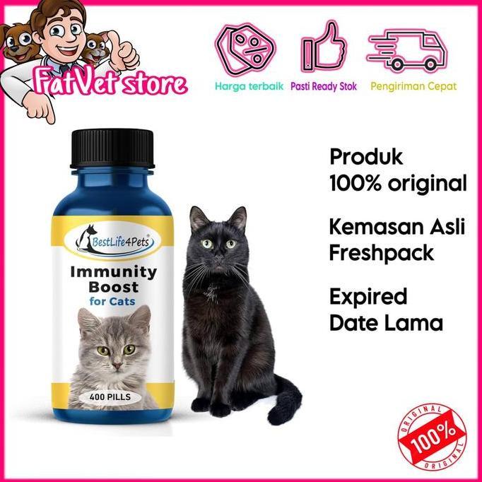 BEST LIFE 4PETS IMMUNITY BOOST OBAT PENAMBAH IMUN STAMINA KUCING