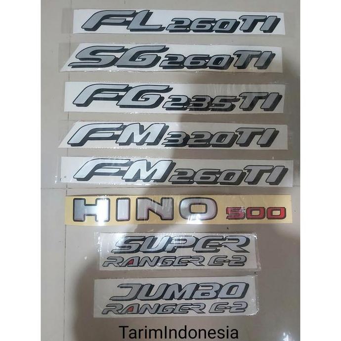Parts- Stiker Hino 500 Hino Lohan Super Ranger Dutro