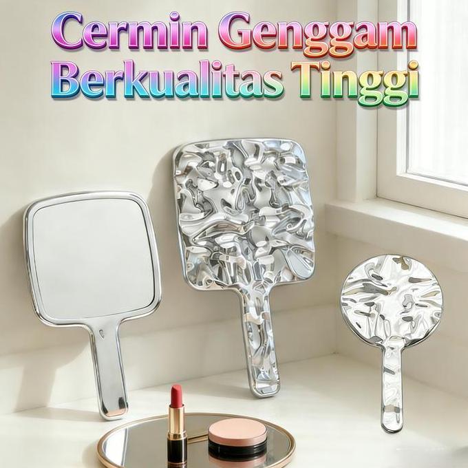 Perak Hand Mirror / Cermin Genggam / Cermin Rias/ Korea Vintage Mirror