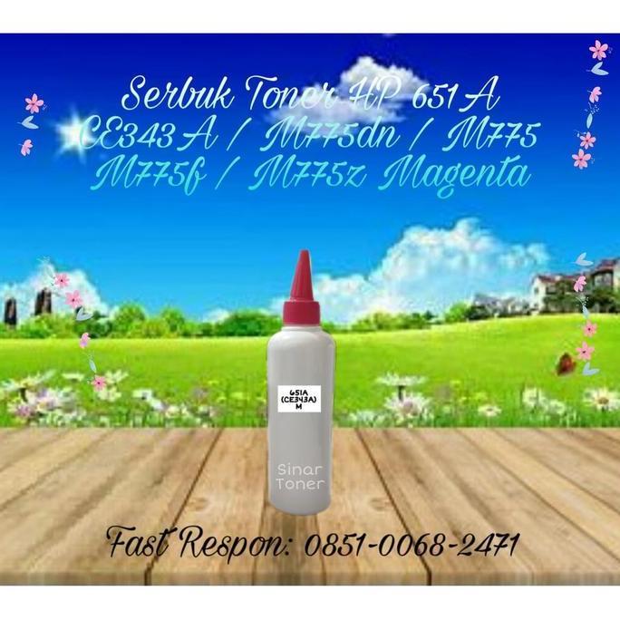 Serbuk Toner Refill For 651A CE343A M775 M775dn M775f M775z Magenta