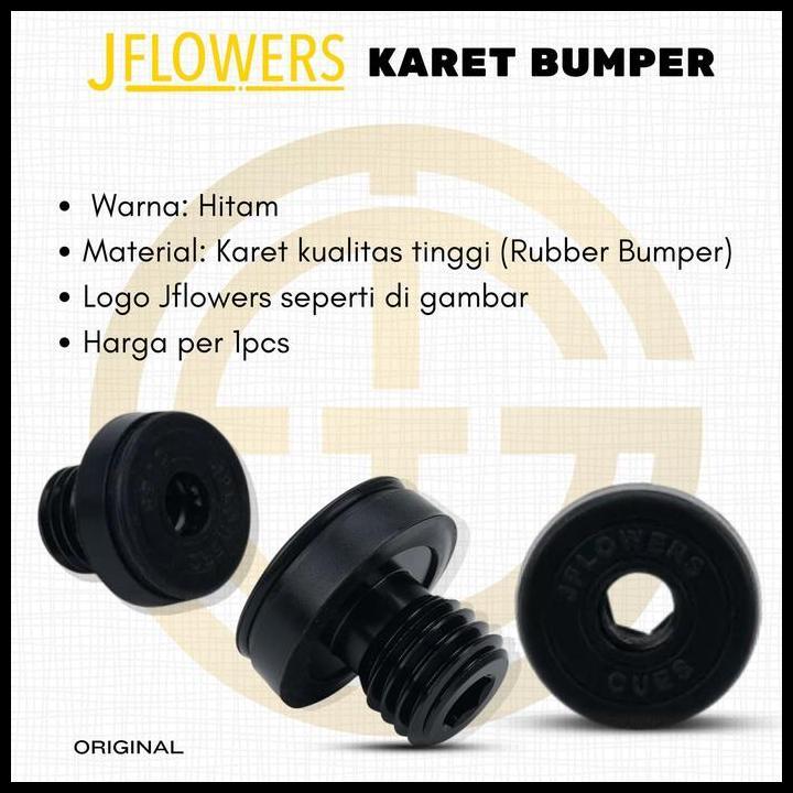 Terbaru Rubber Bumper Jflowers / Karet Extension Jflowers Cues