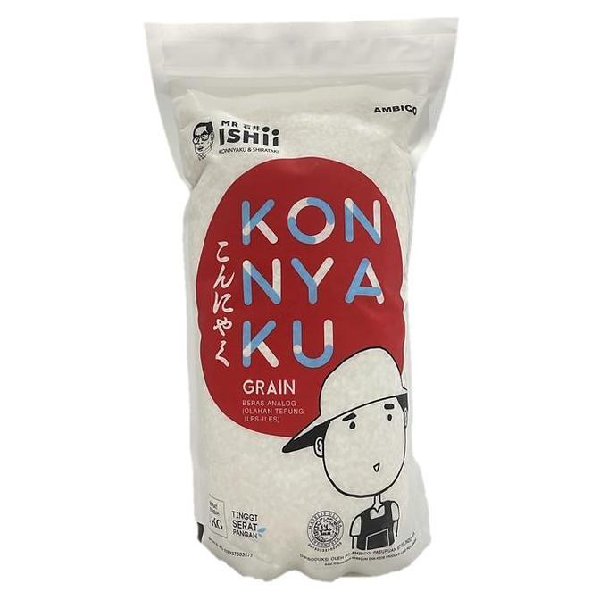 Rice- Shirataki Rice 1Kg / Beras Shirataki Kemasan 1000Gr 1Kg / Beras Shirataki 1Kg