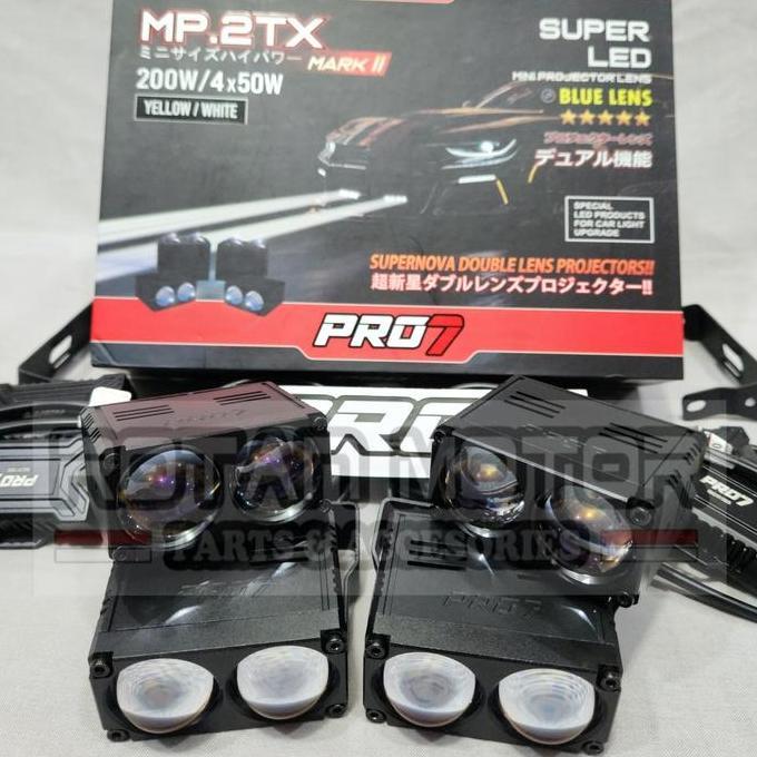 Mini Projie Pro7 MP.2TX Super LED Blue Lens 4x50W / MP2TX  / MP 2TX