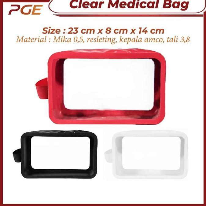 Clear Cosmetic Bag PVC Mika Transparant Tas Pouch Travel Kosmetik