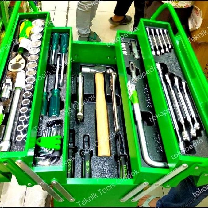 Tekiro Mechanic Tool Box 72pcs ST-TB1944 Mekanik 72 Pcs Tekiro Ori