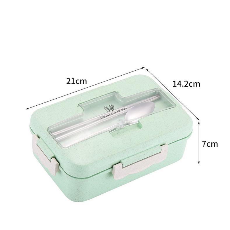 VALUE PACK LUNCH BOX 3 WARNA PP JERAMI GANDUM 1000 ML LUNCH BOX WITH FREE SENDOK BPA  / VS-1