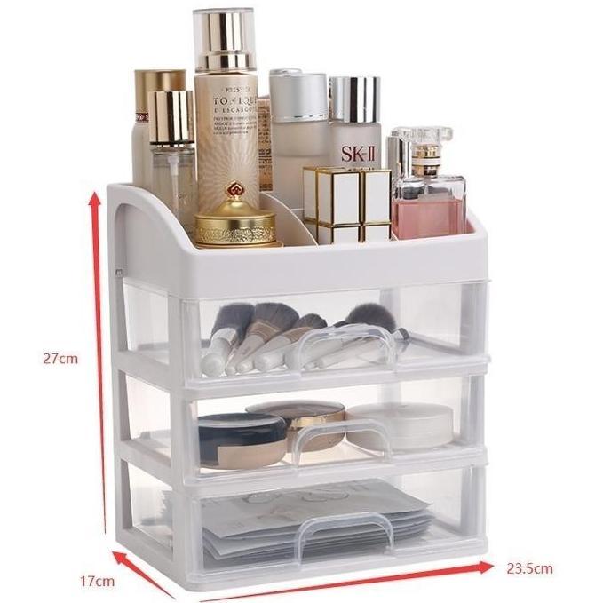 BEST SELLER RAK KOSMETIK UNTUK MENYIMPAN MAKE UP DAN SKINCARE | RAK KOSMETIK 3 LACI [WR] 2026