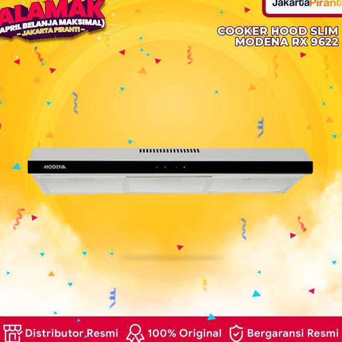 MODENA RX 9622 PENGHISAP PENYEDOT ASAP KOMPOR DAPUR SLIM HOOD MODENA RX 9622 COOKER HOOD 90 CM STAIN