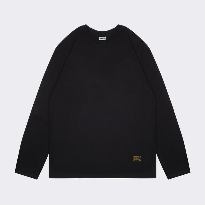 MORWICK - Kaos Long Sleeve Lengan Panjang Pria - Based - Hitam