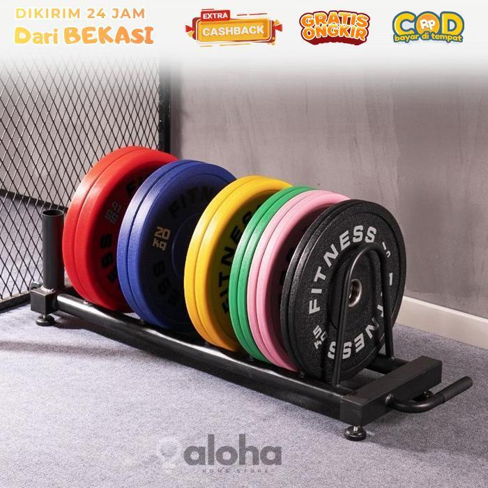 ALHM - Rak Barbel Dinding Gantung Rak Dinding Barbel Dumbell Olympic Bar Storage