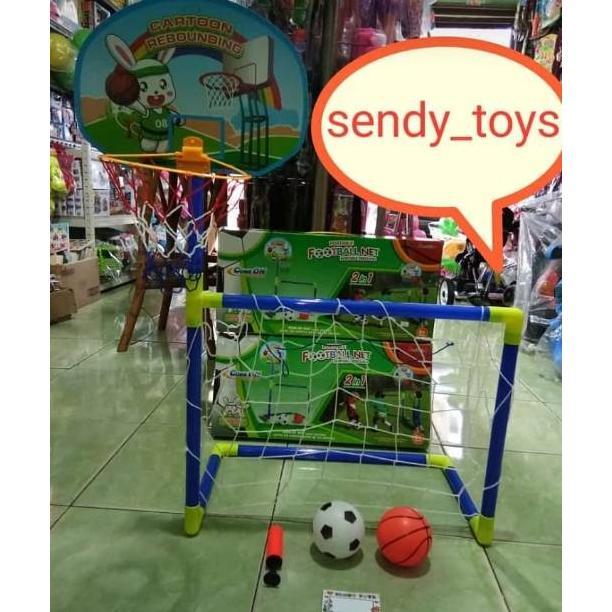 Portable 2in1 football and basketball