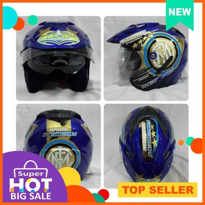 Helm Club Bola Inter Milan New Motif