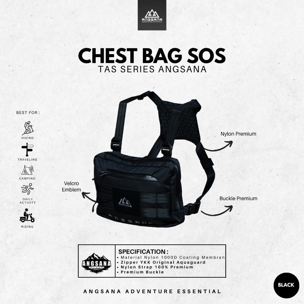 Chest Bag Angsana Seri Sos Tas Dada Tangguh Bushcraft Ridding Outdoor
