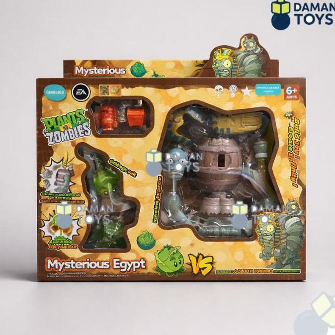 Best Seller Plants vs Zombies Mysterious Egypt Figure Set Mainan Anak Boneka Karakter Zombie vs Tana
