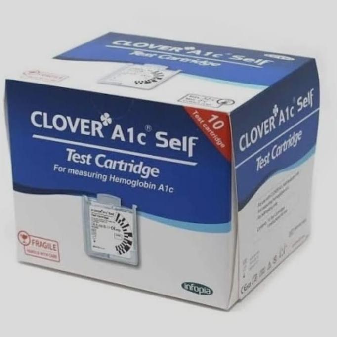 Strip Clover A1C SELF Cek HbA1C Strip Cek HbA1C Self /Alat Check HbA1C