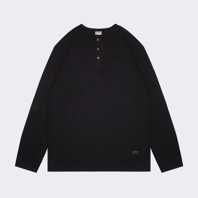 MORWICK - Kaos Long Sleeve Lengan Panjang Pria - Heritage - Hitam