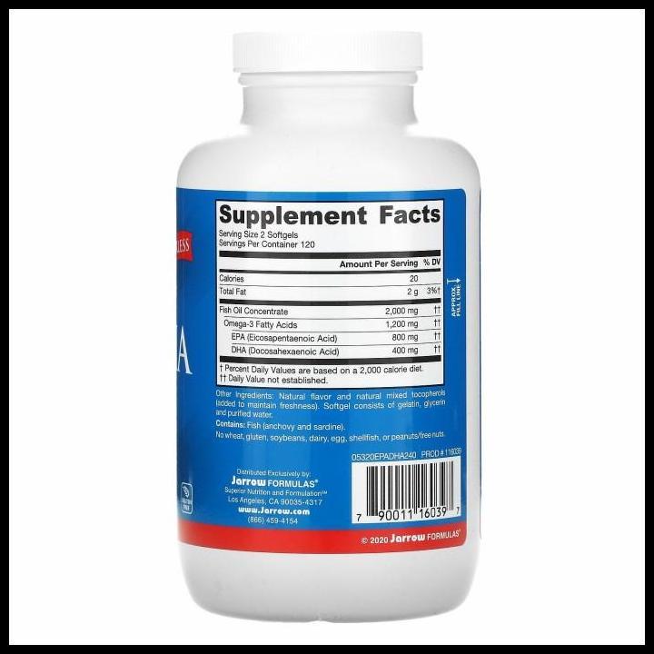 Good Quality Jarrow Formulas 240 Softgels Epa Dha Balance