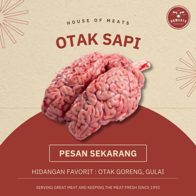 NEW Otak Sapi Lokal Segar