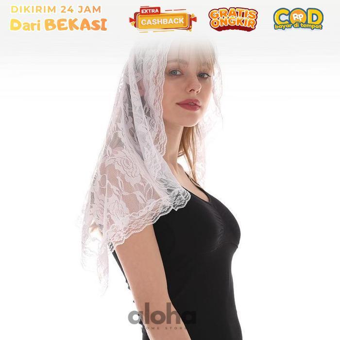 ALHM - Mantilla Kerudung Katolik / Kerudung Misa / Mantila Katholik / Mantila Kerudung Katolik