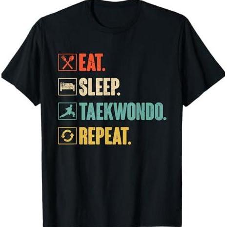 BAJU TAEKWONDO BAJU KARATE KAOS TAEKWONDO KARATE SABUK HITAM BAJU KICK TAEKWONDO TSHIRT TAEKWONDO KA