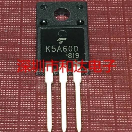 K5A60D TO-220F TOSHIBA TK5A60D K5A60 TK 5A60 5A60D K5A600 MOSFET 5A 600V FET TRANSISTOR N-CHANNEL SE