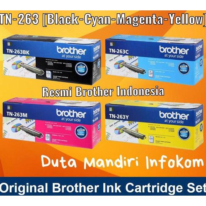 BROTHER TONER TN-263BK I TN-263C I TN-263M I TN-263Y - ORIGINAL TN-263 MURAH