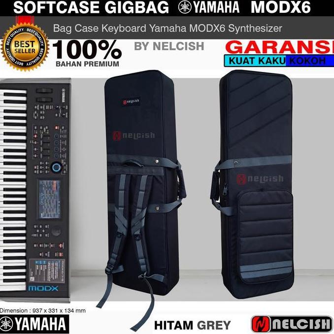 Softcase Tas Gigbag Keyboard Yamaha MODX6 Synthesizer MODX-6 NELCISH