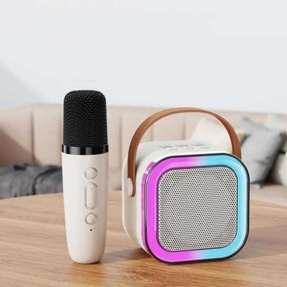 Promo Terbaru Speaker Karaoke Mini / Speaker Bluetooth + Mic Speaker Mini  - 1 Mic