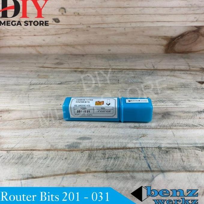 Promo BENZ WERKZ Router vee grove bit / mata profil 15,9 mmx1/4" benzwerkz ( 201-031 ) Diskon