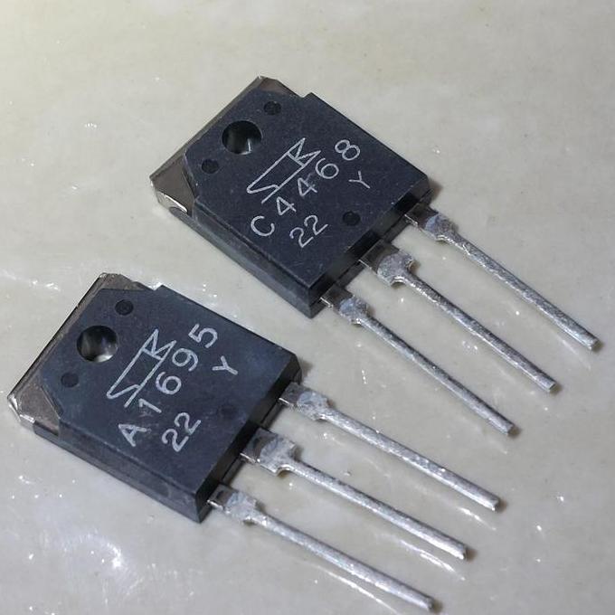 A1695 C4468 TO-3P SEPASANG SANKEN 2SA1695 2SC4468 TRANSISTOR FINAL POWER AUDIO SE27