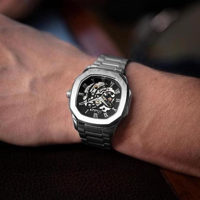 Horfa- Jam Tangan Pria Parlent Gallant Vortex Steel