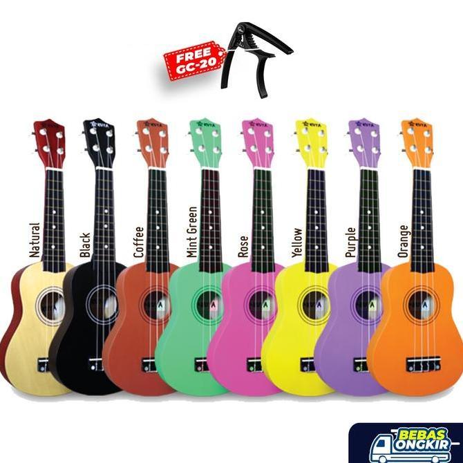 GITAR UKULELE KUYA UK-105 COLORFUL STYLE