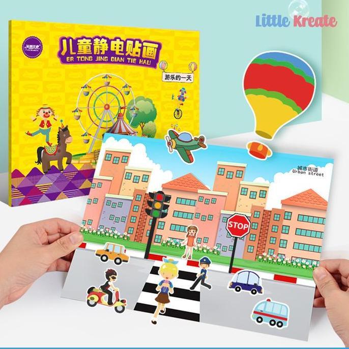 Little Kreate - Mainan Edukasi - Reusable Sticker / Buku Stiker