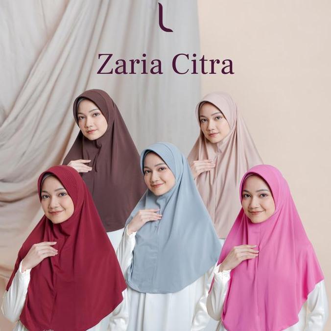 Elzatta Jilbab Instan Zaria Citra Kerudung Spandex Bergo Panjang