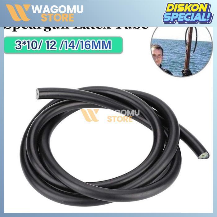 WAGOMU 1Meter Karet Speargun Rubber Spearfishing Panah Ikan 10/12/14/16mm Karet Panah Ikan Speargun