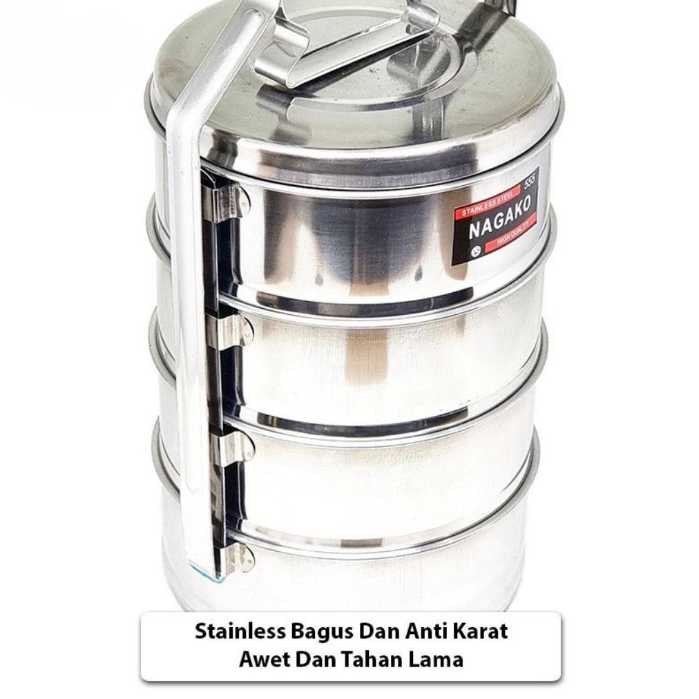 BIG SALE Rantang Stainless Steel 3/4 Susun JUMBO Besar