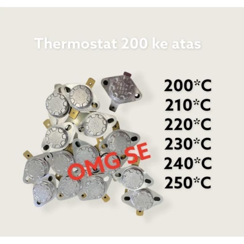HOT DEALS Thermostat kancing 10A 250V 200*C 210*C 220*C 230*C 240*C 245*C 250*C