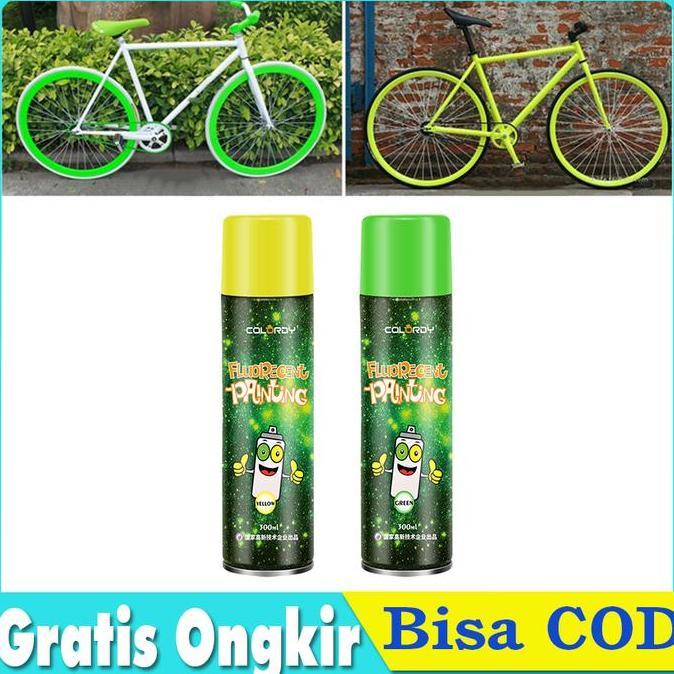 KEZOUKAKU 300ml Cat Semprot Glow In The Dark Paint Cat Semprot Ban Sepeda Motor Mobil Cat Lukis Hija