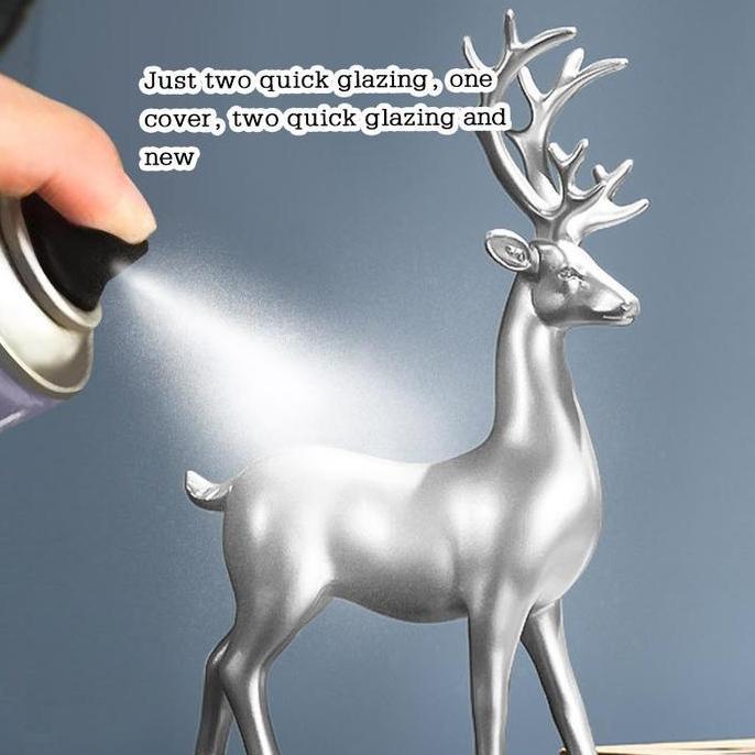 DITSY 550ml Cat Semprot Chrome Warna Chrome Stainlles Silver Chrome Spray Paint