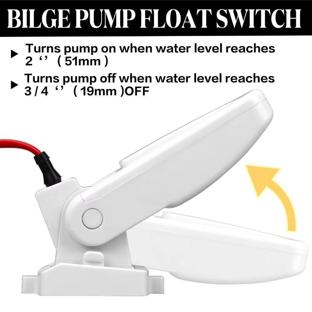 12V 1100Gph Automatic Bilge Pump Boat Submersible Pump Marine Float Switch