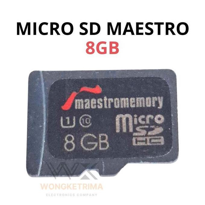 Micro Sd Maestro Memory 8Gb Kartu Memori Hp Kamera Cctv Musik Memory Card Universal