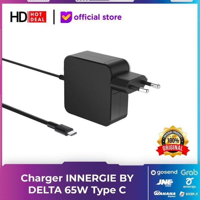 Allthebest- Charger INNERGIE BY DELTA 65W Type C Adaptor Laptop ALL BRAND PD 3.0