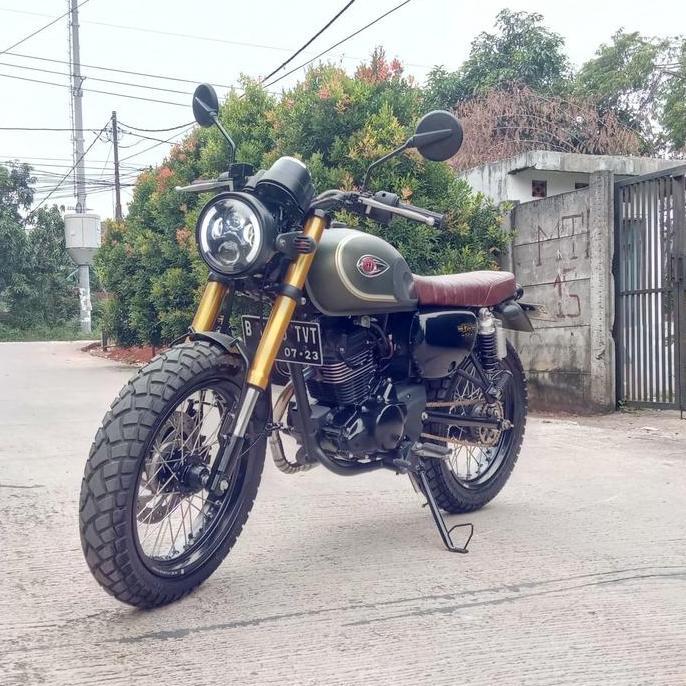 Promo Paket custom part aksesoris modifikasi kawasaki w175 Diskon