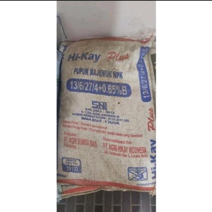 Best Seller Pupuk Hikay Plus 13.6.27.4+0.65B. 50Kg Premium