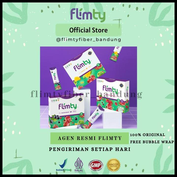 Flimty Fiber Herbal Detox - Pelangsing Bpom Halal Bandung (Ready) Terbaru