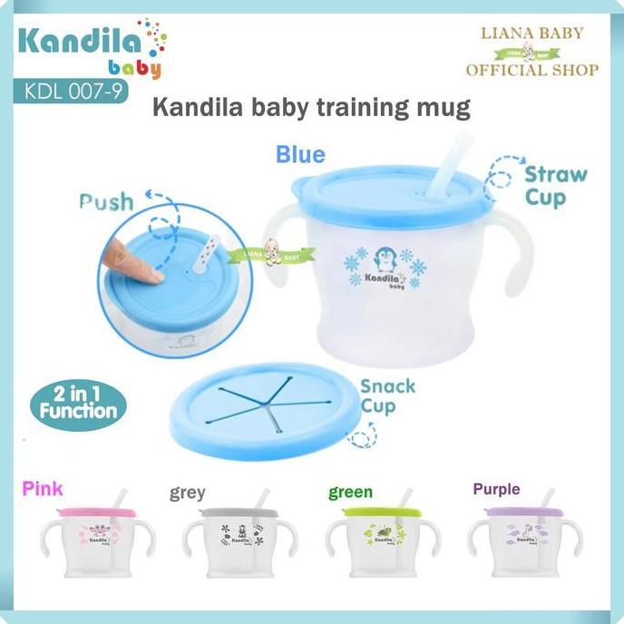 BOSU399 KANDILA BABY GELAS MINUM ANAK TRAINING MUG 300ml KDL007-9 /  REFILL SEDOTAN BOTOL MUG KDL007