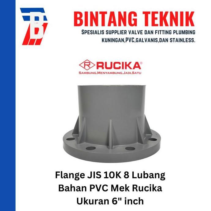 Flange Pvc Rucika 6" Inch Aw (Tebal)